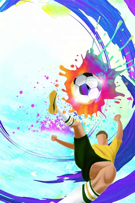 Blue Cup Soccer Game Poster Background Wallpaper Image For Free Download - Pngtree