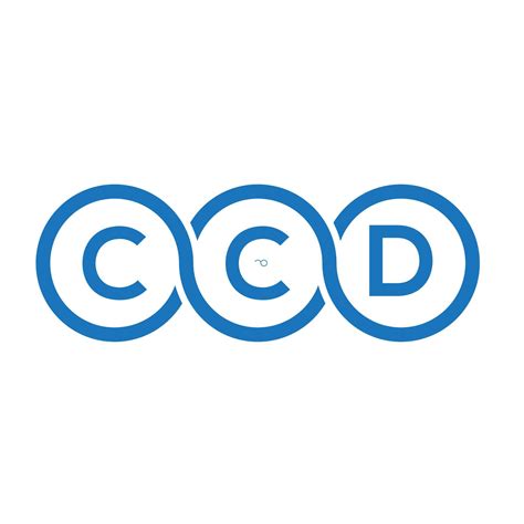 CCD letter logo design on white background. CCD creative initials ...