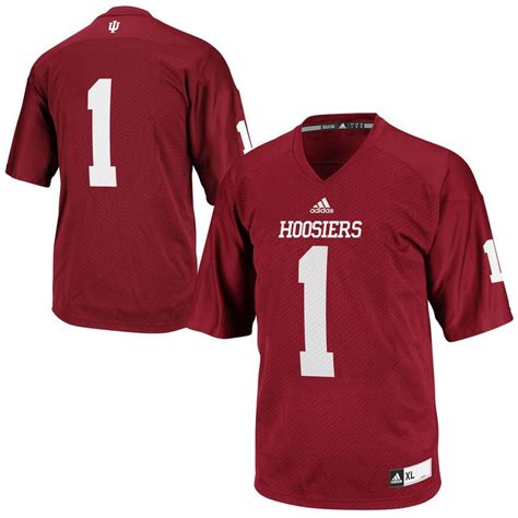 Indiana Hoosiers adidas No. 1 Replica Master Jersey - Crimson | Football jerseys, College ...