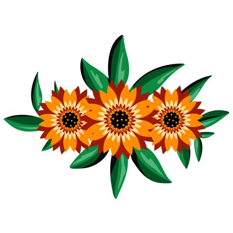 Sunflower Bouquet Illustration 14070286 PNG