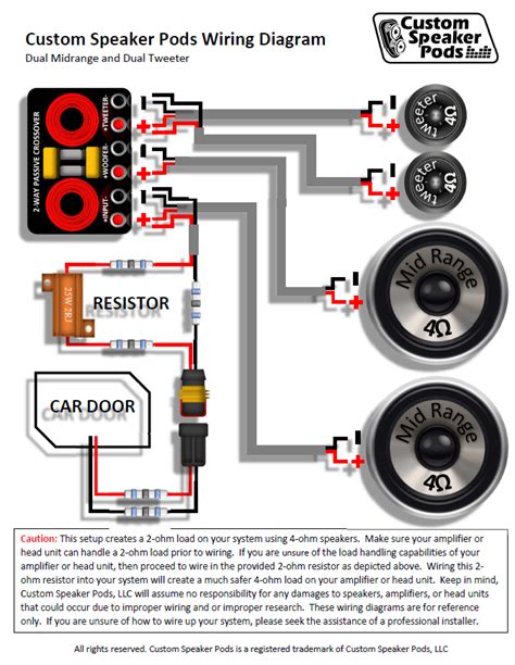 Wiring Diagrams for Custom Speaker Pods | Custom Speaker Pods