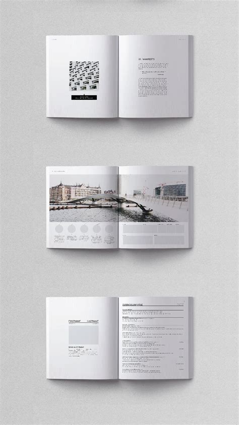 Minimalist Portfolio Template | Architecture portfolio template ...