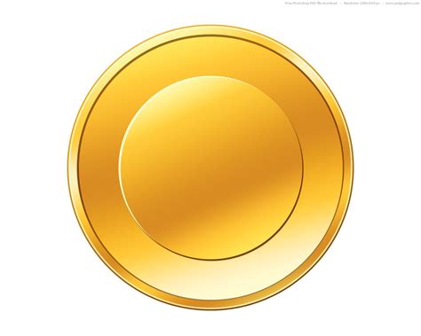 PSD gold coin icon | PSDGraphics | Coin icon, Gold coins, Coins