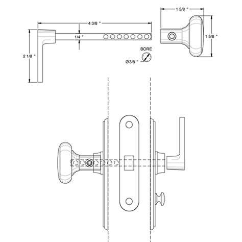 Deltana [SDML334U5] Solid Brass Storm Door Mortise Latch Set - Square ...