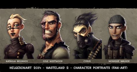 ArtStation - Wasteland 2 - Character Portraits Set 02 - Color