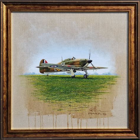 Hawker Hurricane Original Oil Painting - The Aviation Art of Andrew Harris AGAvA