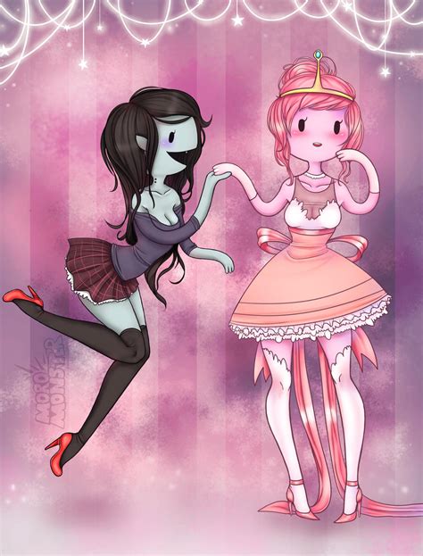 Marceline x Princess Bubblegum (Adventure Time) by MoroMonster on DeviantArt