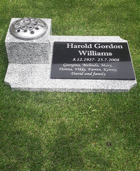 Large Granite Memorial Flat Headstone Marker Flat Memorial Stone Grave ...