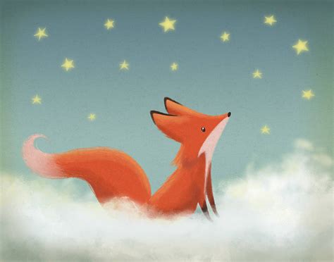 Bedtime Fox 8x10 - Etsy