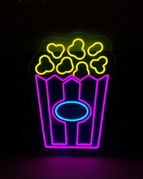 Custom Made Neon Signs, Popcorn Neon Sign, LED Business Sign – AOOS