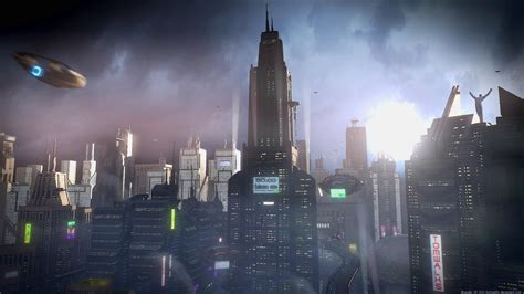 Sci-fi city concept by TomWalks on DeviantArt