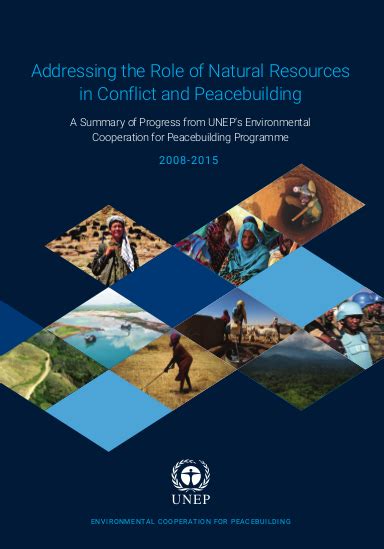 Addressing the role of natural resources in conflict and peacebuilding ...