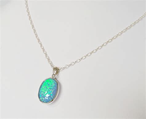 Sterling Silver Opal Pendant – D M Jewellery Design, New Zealand Owned ...