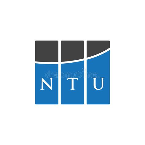 NTU Letter Logo Design on WHITE Background. NTU Creative Initials Letter Logo Concept Stock ...