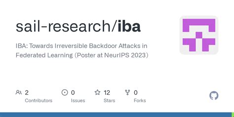 GitHub - sail-research/iba: IBA: Towards Irreversible Backdoor Attacks in Federated Learning ...