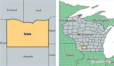 Iowa County, Wisconsin / Map of Iowa County, WI / Where is Iowa County?