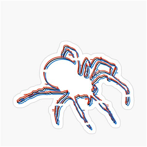 "Glitch spider" Sticker by Gav-lart | Redbubble | Sticker design ...