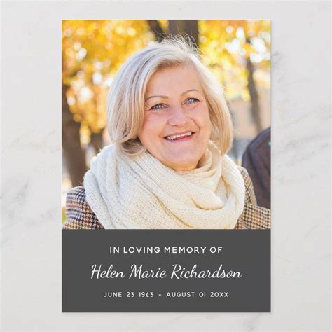 Memorial Photo Condolence Sympathy Thank you | Zazzle | Sympathy thank you cards, Custom photo ...