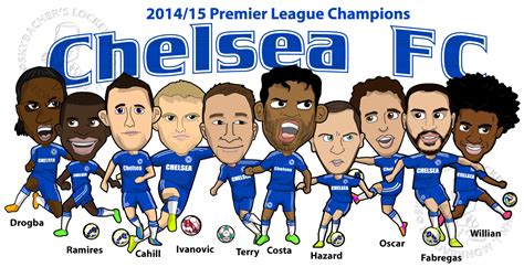 Chelsea FC - 2015 Team Cartoon | Skybacher's Locker