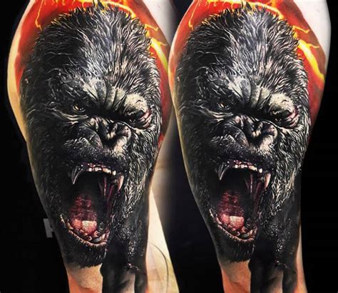 King Kong tattoo by Dmitriy Gorbunov | Post 19474