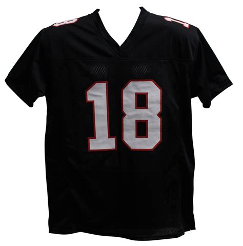 Calvin Ridley Autographed/Signed Pro Style Black XL Jersey BAS 26351 ...