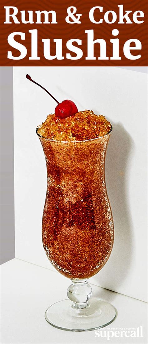 Rum & Cherry Coke Slushie | Recipe | Alcoholic slushies, Alcoholic drinks, Fun drinks