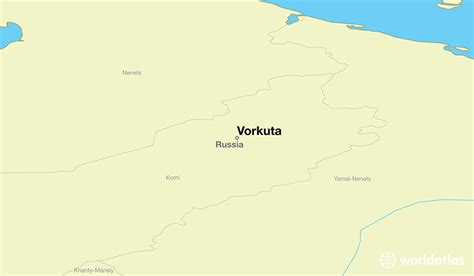 Where is Vorkuta, Russia? / Vorkuta, Komi Map - WorldAtlas.com