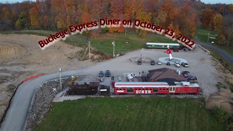 Buckeye Express Diner on October 23, 2022 drone view in 4K - YouTube