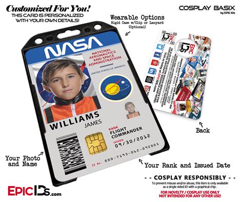 NASA Astronaut Themed Cosplay Access ID Badge - Epic IDs