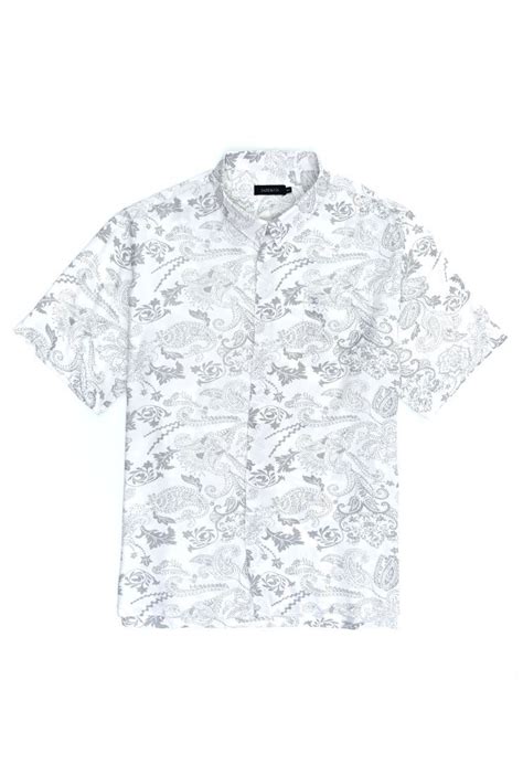 Parkson - JAZZ & CO MEN RAYON SHIRT DESIGN B WHITE