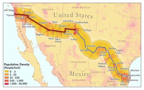 Map Mexico Us Border - Map Of New Jersey