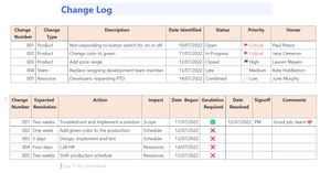 Software Change Log | Template by ClickUp™