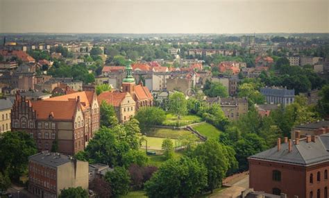 Gniezno, Poland - View for City Panorama at Gniezno. Stock Image ...