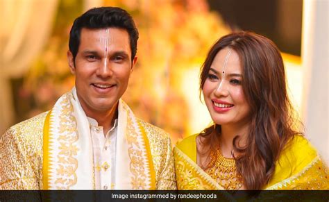 Randeep Hooda-Lin Laishram In New Pics From Their Wedding Festivities ...