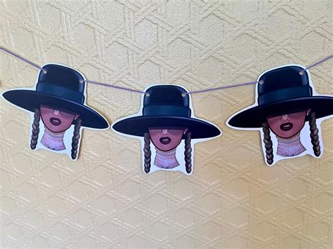 Beyoncé Formation Hat Birthday Party Banner Birthday Banner | Etsy