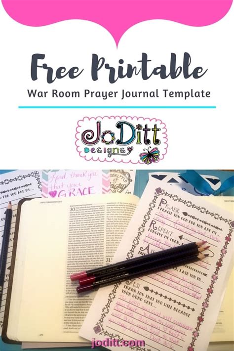 War Room Prayer Journal Template - Printable Word Searches