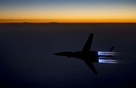 Watch: B-1 Lancer Bomber Night Takeoff in Full Afterburner | Fighter Sweep