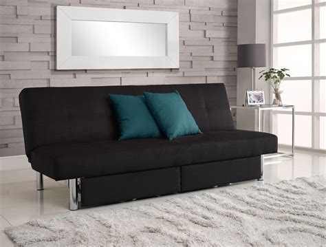 Dorel Sola Convertible Futon with Storage - Black