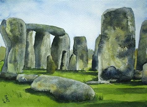 Stonehenge Painting by Martin Girolami - Fine Art America