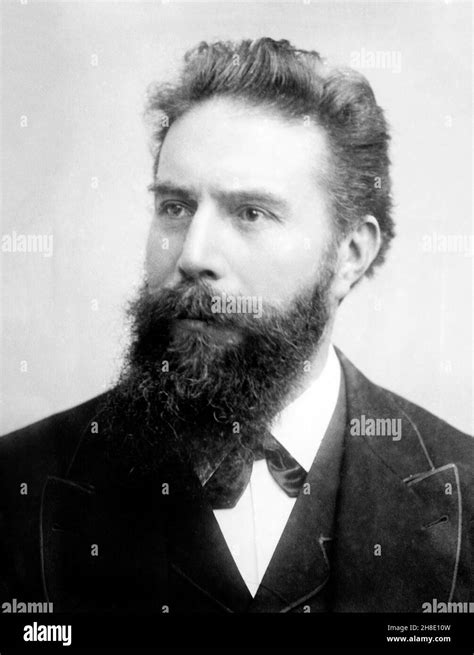 W.C. Röntgen. Portrait of the Nobel Prize winning physicist, Wilhelm Roentgen (1845-1923 Stock ...