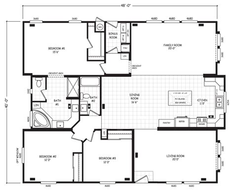 Triple Wide Floor Plans | Factory Select Mobile Homes