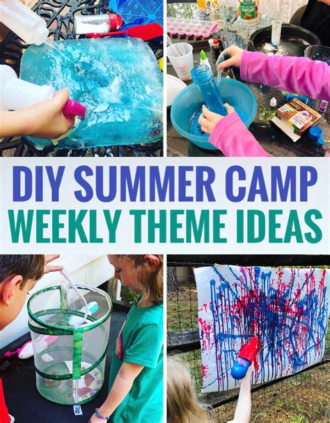 Summer Camp at Home - Tips and Themes - Glitter On A Dime | Summer camp crafts, Fun summer ...