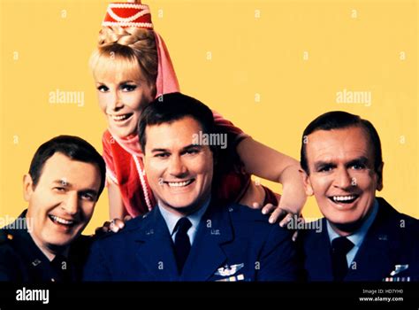 I DREAM OF JEANNIE, Bill Daily, Barbara Eden, Larry Hagman, Hayden Rorke, 1965-1970 Stock Photo ...