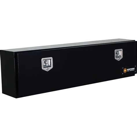 Northern Tool Top-Mount Truck Tool Box — Steel, Gloss Black, T-Handle ...