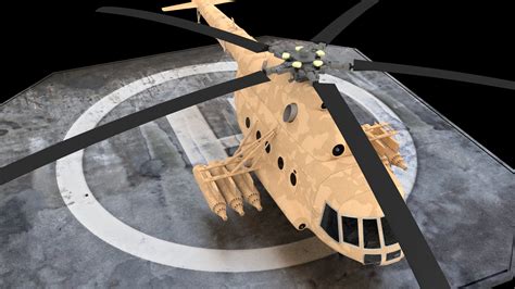 mi-8 helicopter 3d model