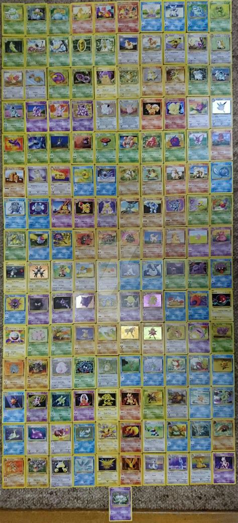 All Pokemon Trading Cards of Pokemon 1-151 by JurassicWorldFan on DeviantArt