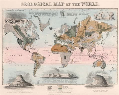 Geological Map of the World Poster - Etsy