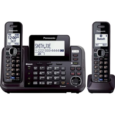 Buy Panasonic2-Line Cordless Phone System with 2 Handsets - Answering ...