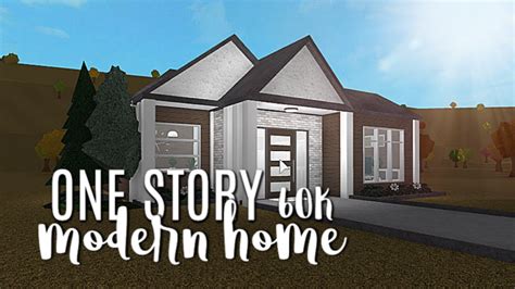 Bloxburg Modern Home 1 Story - Go Images Street