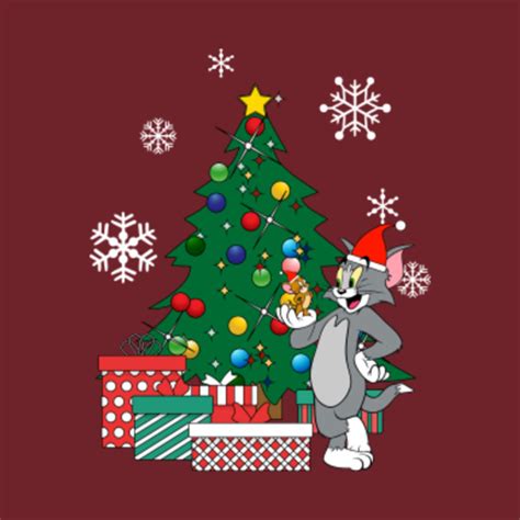 Tom And Jerry Around The Christmas Tree - Tom And Jerry - Mug | TeePublic